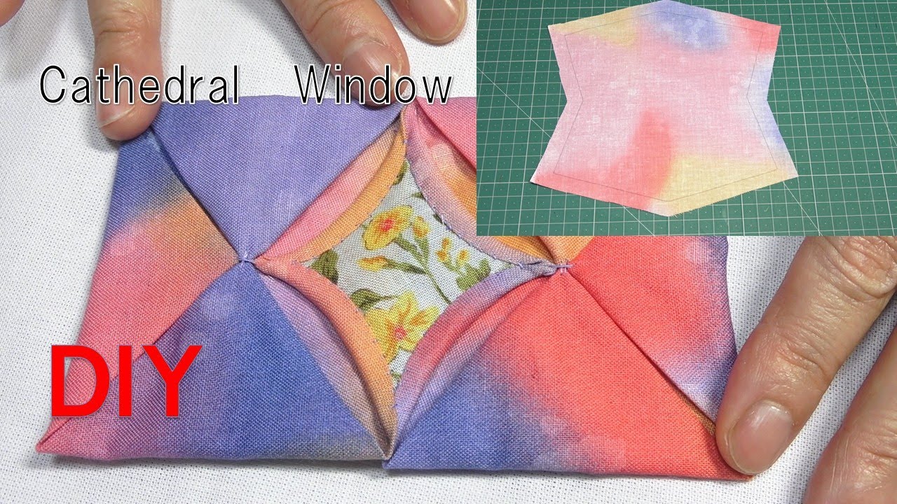 How to make a rectangular cathedral window, easy even for