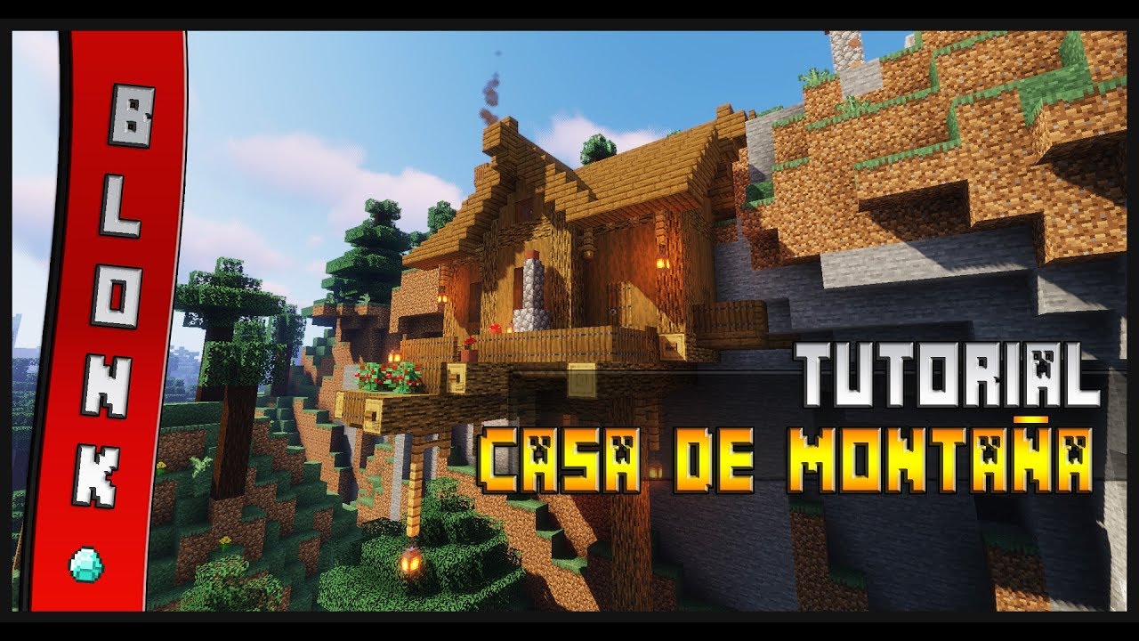 Como Hacer Una Casa De Montaña En Minecraft - YouTube