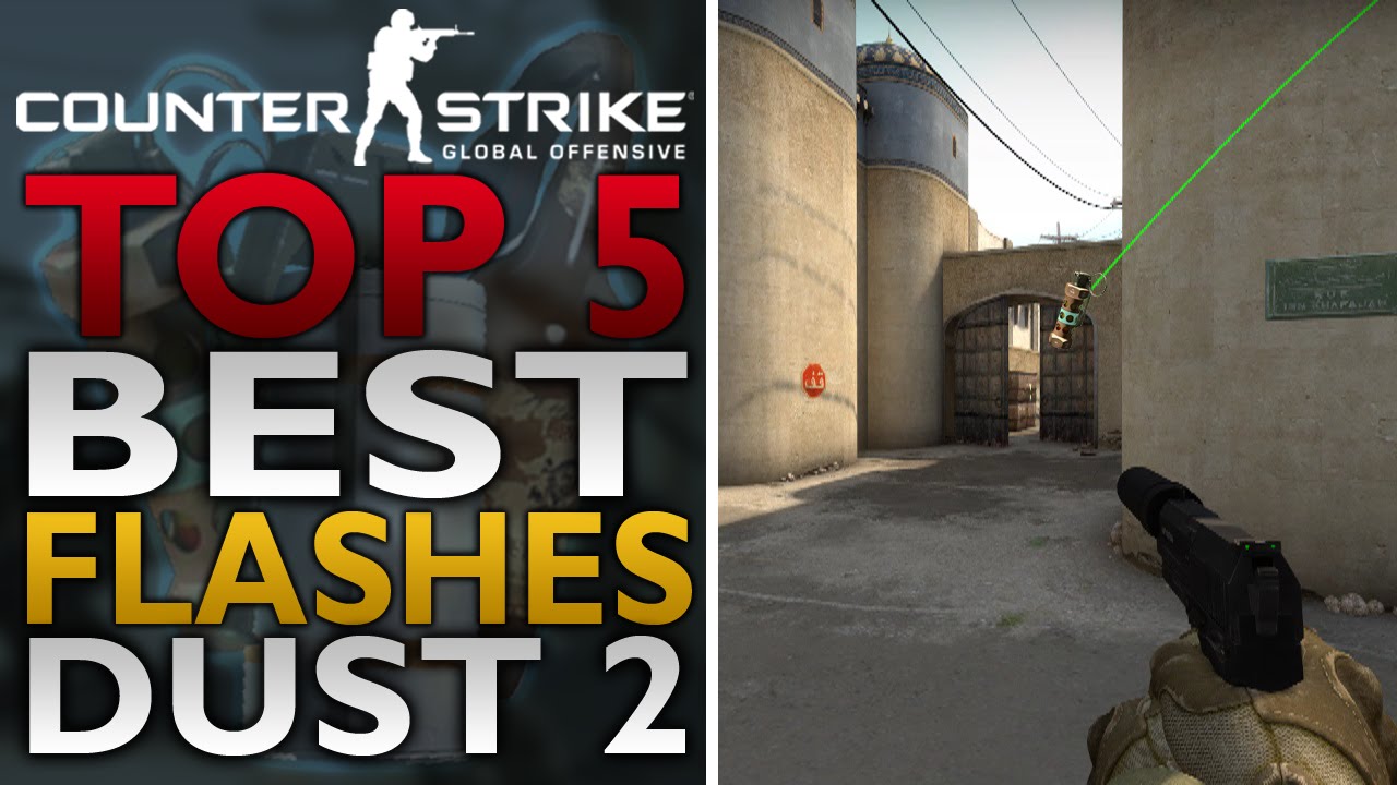 CS GO Top 5 Best Pop Flashes on Dust 2 (Flash Spots Tricks Tutorial ...