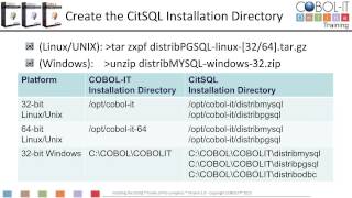 Installing the CitSQL Family of Pre-compilers