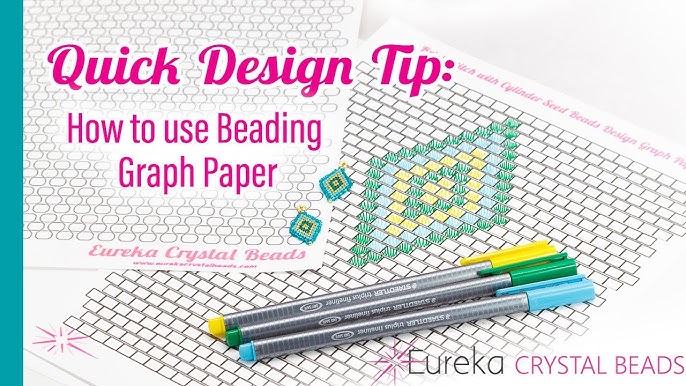 💖 How to make seed bead designs with free downloadable graph paper! Use for brick stitch or peyote! - YouTube graphpaper