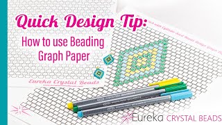 💖 How to make seed bead designs with free downloadable graph paper! Use for brick stitch or peyote!