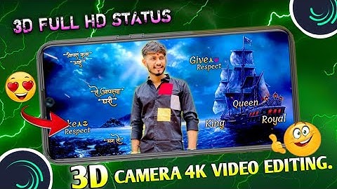 💥3d Camera Movement Attitude Video Editing l 3d Movement Video Editing l 3d Camera Video Editing