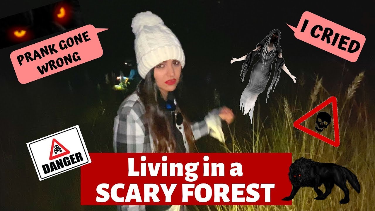 Living 24 HOURS in FOREST *Prank gone wrong* - YouTube