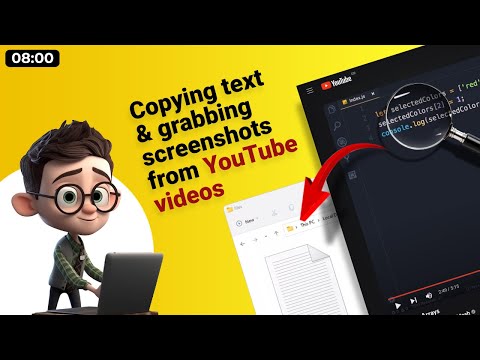 Browser Extensions: Copying text and grabbing screenshots from YouTube videos