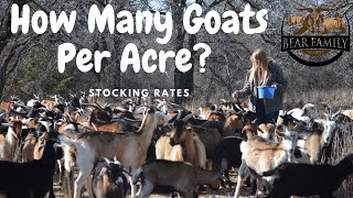 How Many Goats Per Acre?