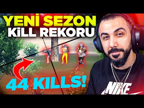 SONUNDA YENİ KILL REKORUMU KIRDIM!! 😮 TOPLAM 44 KILLS EFSANE MAÇ!! | PUBG MOBILE