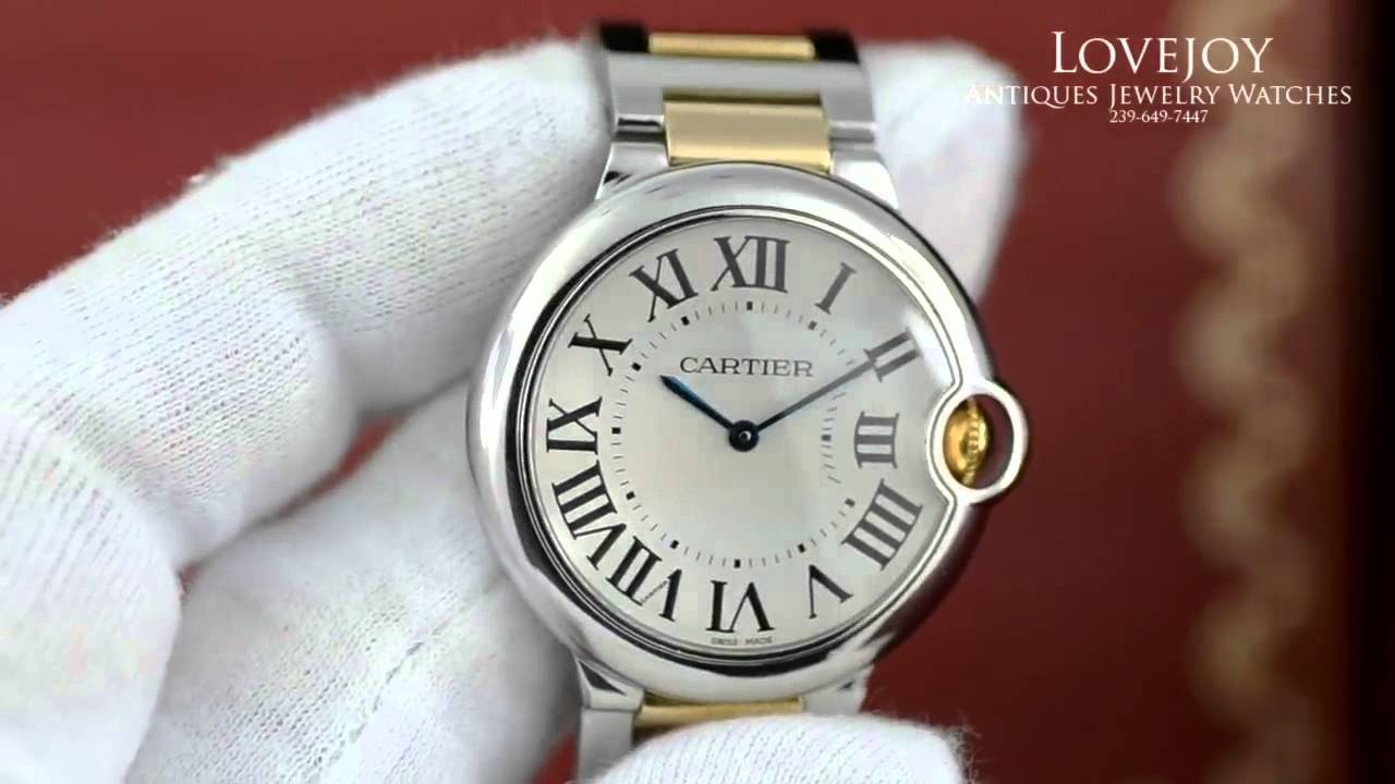 cartier ballon bleu steel and gold