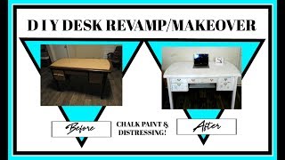 Diy desk revamp - makeover 2020! beachy antique look! | pre'knechia
ja'nae