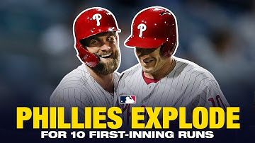 Phillies score 10 runs in the 1st inning vs. Mets!