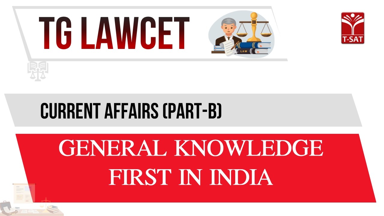 TG LAWCET | Current Affairs (Part-B) - General Knowledge - First In ...