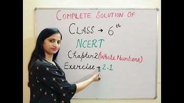 Chapter 2 ( Whole Numbers), Exercise 2.1 ( Complete Solution), Class 6th