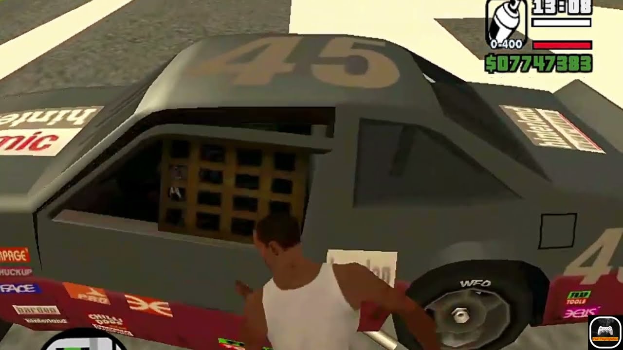 Gta San Andreas HotRing Racer - Sports Car speed test In Runway - Full HD 4K