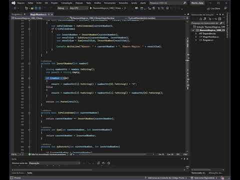 Código do algoritmo