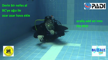 PADI IDC Skill Demonstration - Fin Pivot Oral Inflation