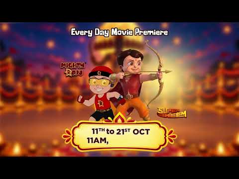 Dussehra Dhamal | Movie Premier Everyday | Super Bheem & Mighty Raju | Only On Green Gold TV