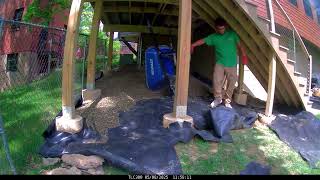 Gravel under deck Time Lapse