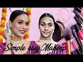 Simple  easy makeup  saraswati puja makeup tutorial  makeup tutorial