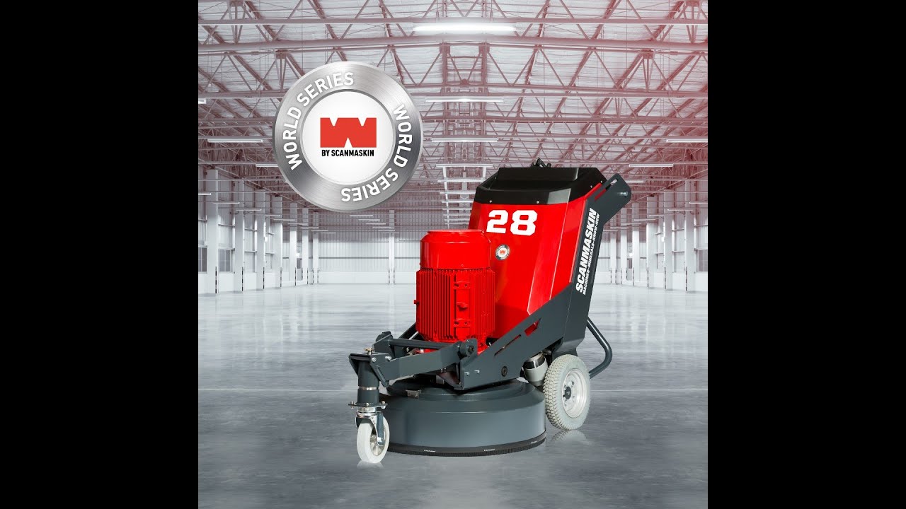 Scanmaskin WS28RC floor grinder demo Killarney 2021
