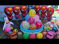 Meletuskan Balon Warna Warni, Balon Spiderman, Balon Penguin, Bola Basket, Bola Karakter