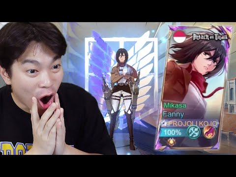 Review Skin AoT Mikasa Fanny, Kairi Auto Minder Liat Fanny Gw!! 