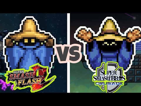 Moveset Comparación-Black Mage (SSF2 vs SSBC)