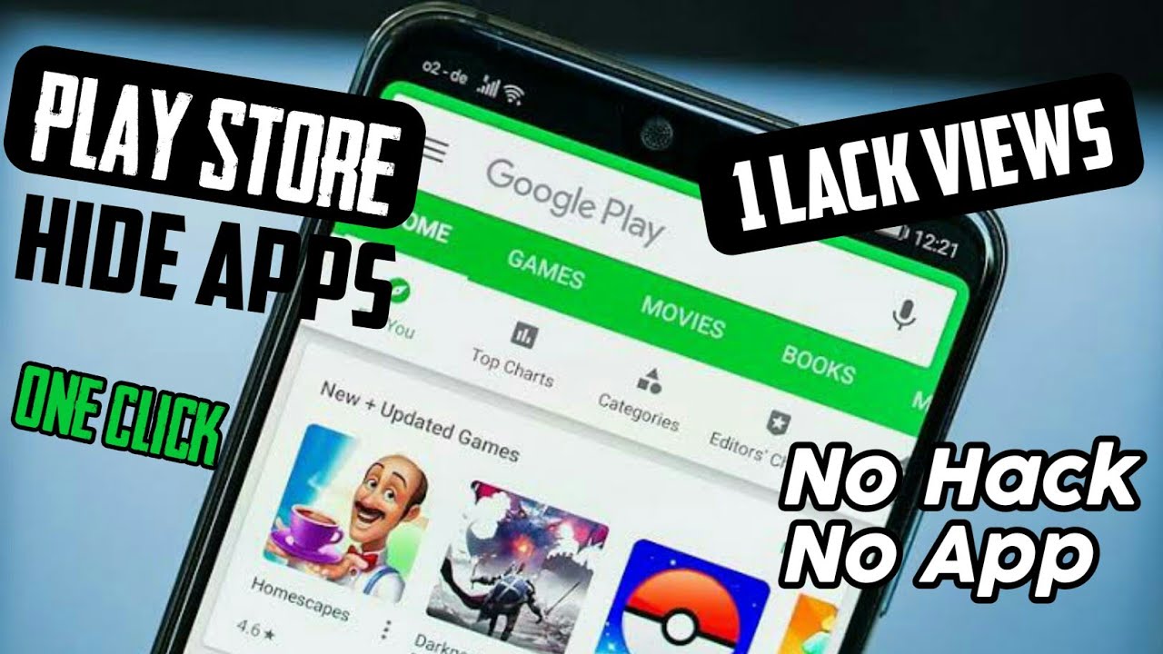 Hide Apps On Play store 🤔 In 1Min No app #allofyou #ALLOFYOU - YouTube