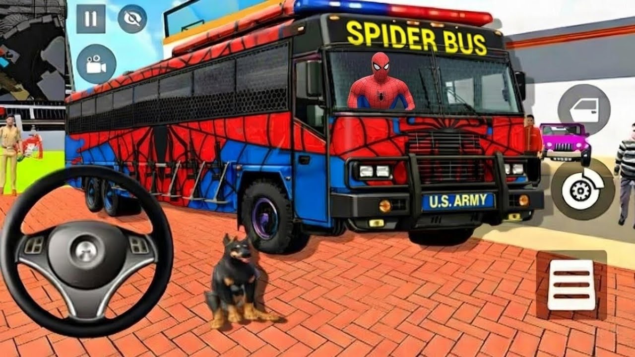 🕷️Spiderman wali Red Bus & Doll ,Spider 3D Game🤩Indian Thift Auto Simulator🤑Purchase Lot's of Granny