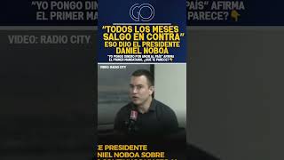 🚨 “Yo pongo dinero por amor al país” afirmó el presidente Daniel Noboa al referirse a sus viajes in