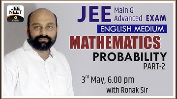 Mathematics || Probability Part-2 || English Medium || By Ronak Sir