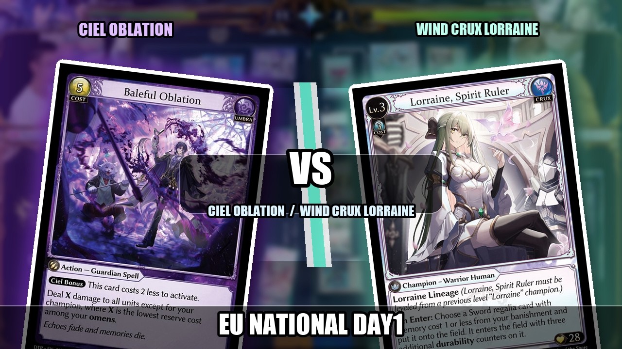 TideDD] [Grand Archive] 2026 EU Nationals Day 1: Fire Ciel