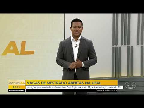 Inscrições para mestrado profissional em Sociologia na Ufal ocorrem até o dia 19. 30/09/26
