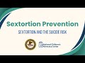 SEXTORTION PREVENTION ANCAC Executive Director Lynn Bius Sextortion And The Suicide Risk