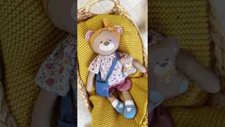 Cut & Sew Panel BETSY BEAR: sew the cutest teddy bear 🐻 #teddybear #sewing #sewingtutorial