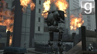 StarWars Galactic Empire VS Half Life Rebel soldiers SNPC Fight Garry's Mod