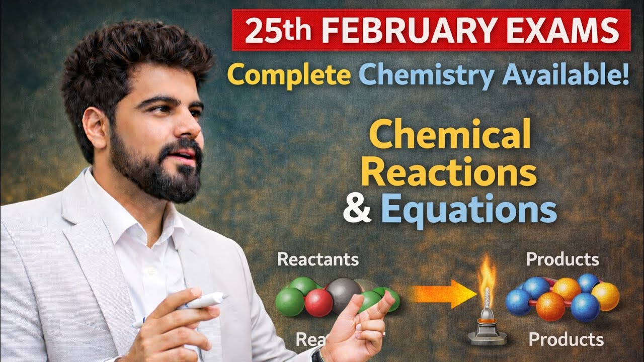 ✅ Chemical Reactions & Equations | Class 10 Chemistry | Ionic Compounds | Crisscross method
