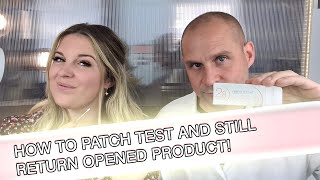How To Patch Test And Still Return Opened Product