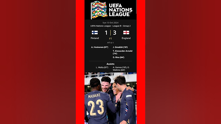 England vs Finland UEFA Nations league