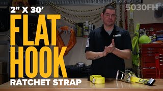 Heavy-Duty 2" x 30' Flat Hook Ratchet Strap: Features, Benefits & Usage Tips | US Cargo Control
