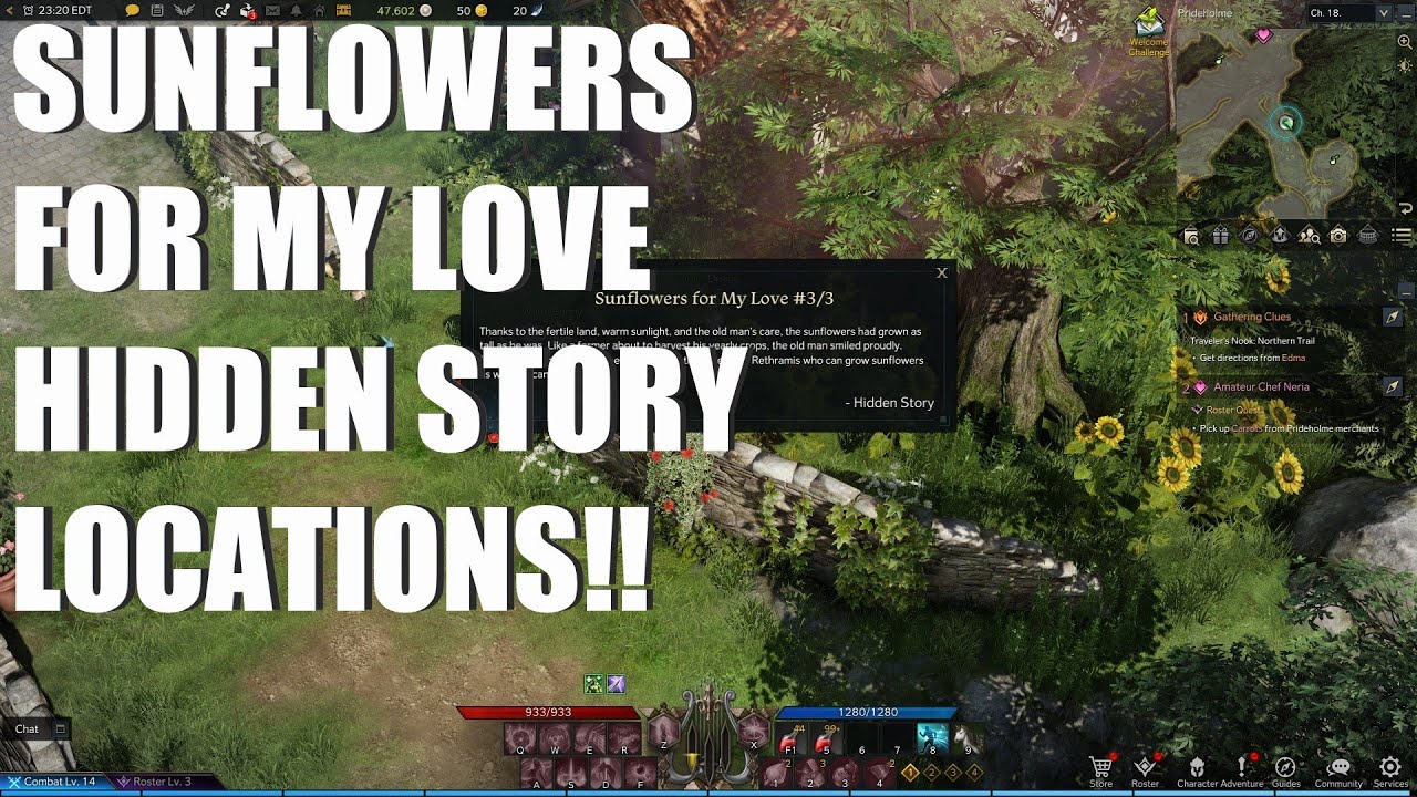 Sunflowers For My Love Hidden Story Locations Lost Ark Guide YouTube