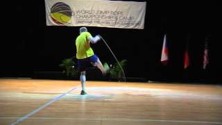 LJ Lavecchia Single Rope Freestyle at WJR2015 Grand World Champion