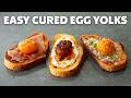 Easy Cured Egg Yolks 3 Ways | Hot Honey | Chili Crisp | Garlic Butter | Food Wishes