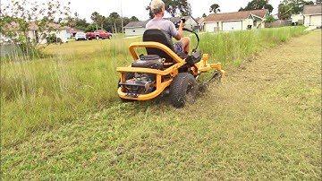 Mowing Tall Field Grass with my Cub Cadet Zero Turn