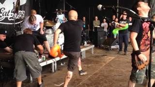 Dog eat dog - who&#39;s the king? Live at ieperfest (side view)