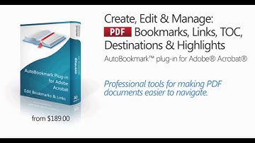 Creating Named Destinations from Bookmarks and Links with AutoBookmark