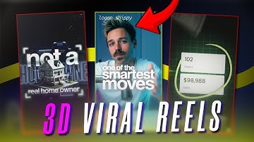 How to EDIT VIRAL 3D Reels | After Effects Tutorial