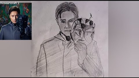 Rose art Craft Live Stream  How to draw Frontman Squid game s3 player 001/Drawing tutorial