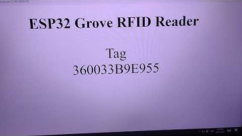 ESP32 Grove RFID Reader with Web Server