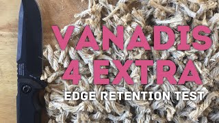 Edge Retention Test: Vanadis 4E on Zero Tolerance ZT0180