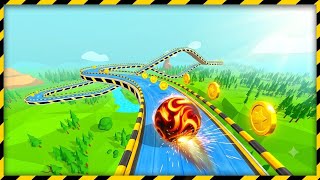 🔥 Ultimate Fire Ball Track Challenge! | Going Balls Gameplay Rupeshxgamer screenshot 3